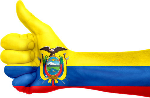 Ecuador, Vėliava, Ranka, Nacionalinis, Pirštai, Patriotinis, Nykščiai Aukštyn, Patriotizmas, Į Pietus, Amerikietis, Amerikietis, Ekvadoras