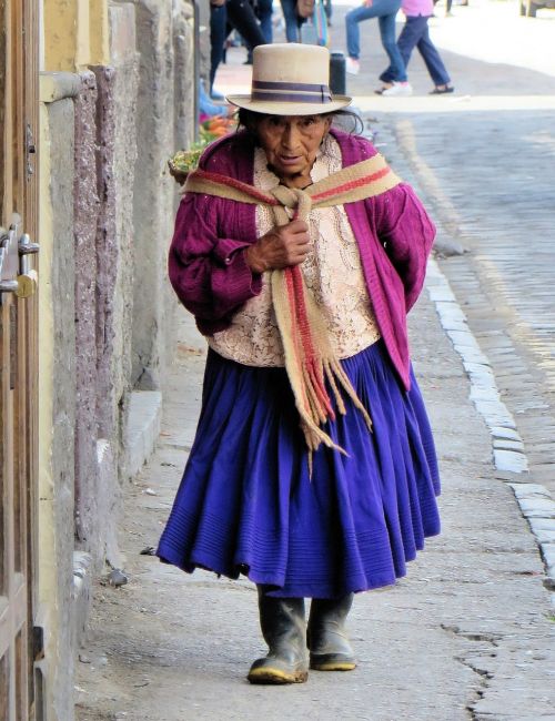 Ecuador, Cuenca, Valstietis, Etninis, Tradicinis Kostiumas