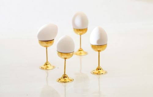 Kiaušinis, Pjedestalas, Kiaušinių Stendas, Auksinis, Gilt, Kiaušinių Puodelis, Vintage