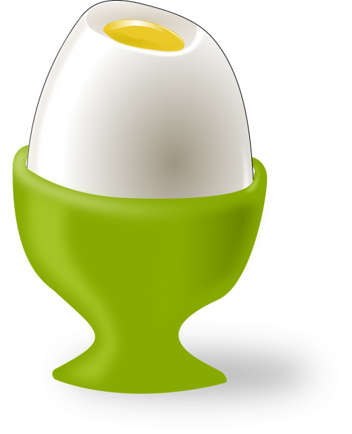 Kiaušinis, Eggcup, Žalias, Velykos, Balta, Geltona, Trykas, Nemokama Vektorinė Grafika
