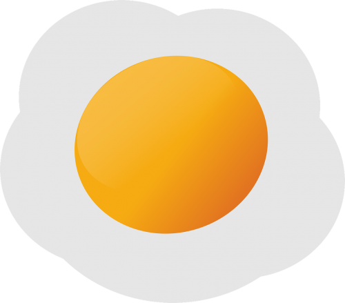 Kiaušinis, Maistas, Geltona, Nemokama Vektorinė Grafika