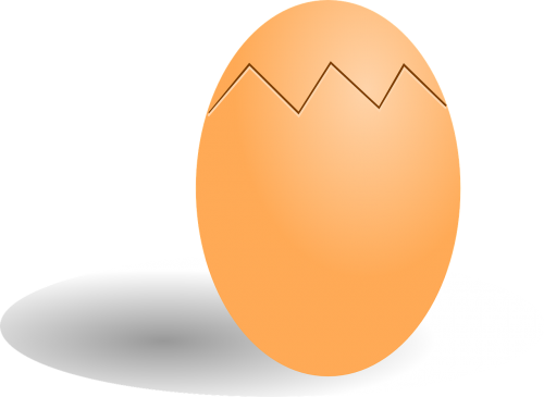 Kiaušinis, Maistas, Pusryčiai, Krekingo, Nemokama Vektorinė Grafika