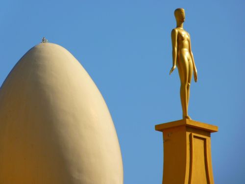 Kiaušinis, Figūra, Muziejus, Dalí, Figueras, Ispanija, Auksinis