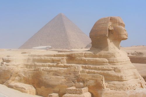 Egiptas, Giza, Piramidė, Sfinksas, Smėlio Audra, Migla, Pasaulio Paveldo Vieta, Griuvėsiai, Senovės, Faraonas, Khufu, Antomasako