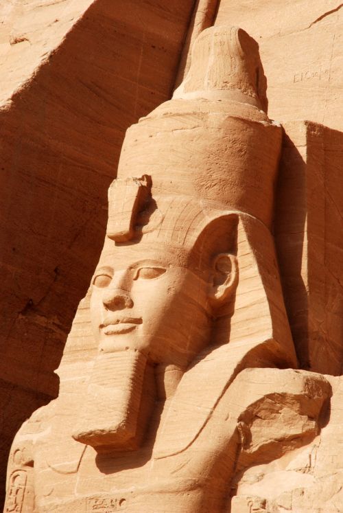 Egiptas, Abu Simbel, Nile, Šventyklos, Statula, Wo Didžiulis Uola