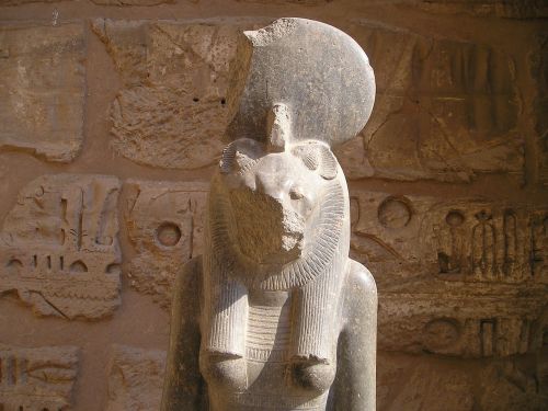 Egiptas, Luxor, Gizeh, Statula, Pharaonic, Galva, Biustas, Senas