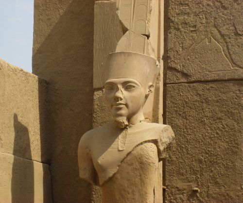Egiptas, Luxor, Šventykla, Statula