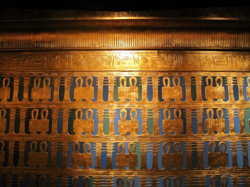 Šventykla,  Auksas,  Modelis,  Egyptian,  Egipto Dekoratyvinis Aukso Modelis