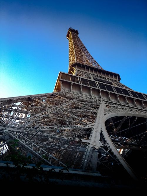 Eifelis, Kelionė, Eifelio Kelionė, Paris, France, Medžiai, Žalias, Mėlynas Dangus, Miesto Panorama