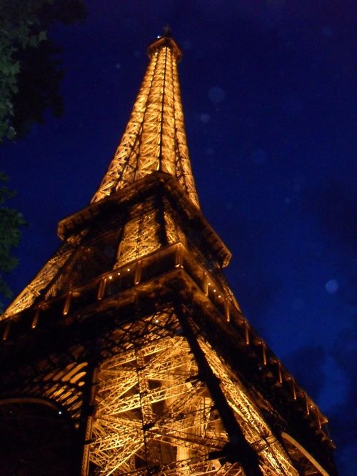 Eifelis, Bokštas, Eifelio Bokštas, Paris, France, Architektūra, Šviesa, Naktis, Orientyras