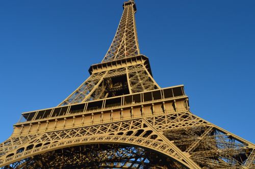 Eifelio Bokštas, Paris, Mėlynas Dangus