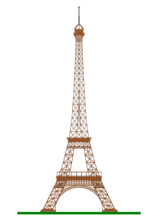Eifelio Bokštas, Piešimas, Paris, France, Piktograma, Simbolis, Struktūra, Orientyras, Miestas