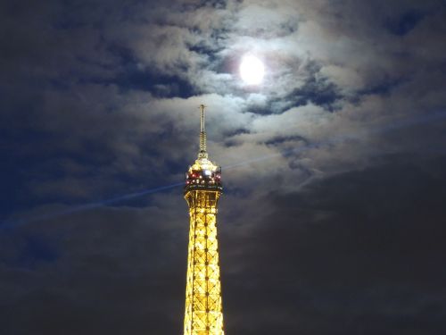 Eifelio Bokštas, Paris, Pilnatis, Naktis