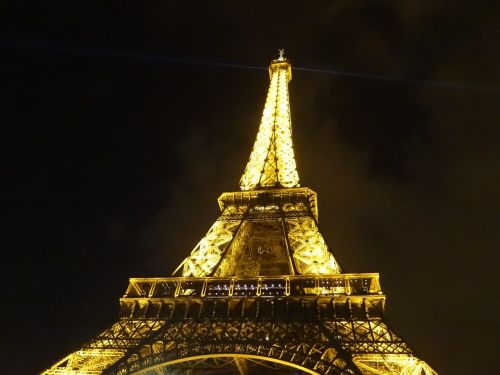 Eifelio Bokštas, Naktis, Apšviestas, Turizmas, Blizgantys