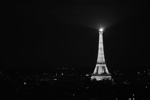 Eifelio Bokštas, Šviesa, Naktis, Apšvietimas, Paris, France, Žibintai, Turizmas, Architektūra