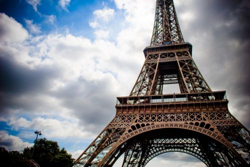 Eifelio Bokštas, France, Paris, Perspektyva, Debesys