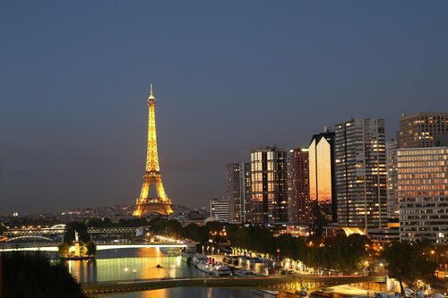 Eifelio Bokštas,  Prancūzija,  Paminklas,  Struktūra,  Žymus Objektas,  Atrakcija,  Paryžius,  Naktis