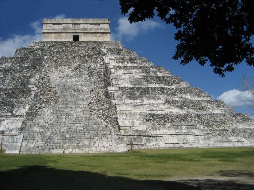 El-Castillo, Chichen-Itza, Mayan, Piramidė, Šventykla, Meksika, Yukatanas, Archeologiniai