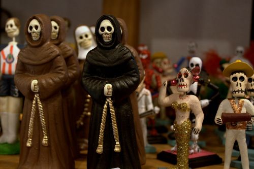 El Dia De Los Muertos, Mirusiųjų Diena, Meksikietis, Skulptūra, Skeletas, Miręs, Mirtis, Meksika, Arizona, Vienuoliai