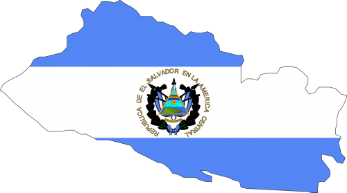 Salvadoras, Vėliava, Žemėlapis, Šalis, Simbolis, Nemokama Vektorinė Grafika