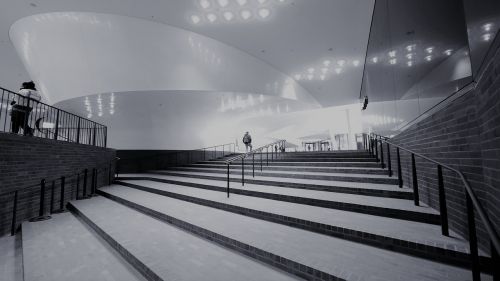 Elbės Filharmonijos Salė, Hamburgas, Juoda Balta, Pastatas, Architektūra, Juoda Ir Balta, Lankytinos Vietos, Menas