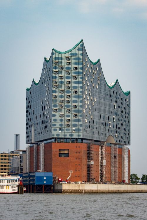 Elbės Filharmonijos Salė, Hamburgas, Architektūra, Uosto Miestas, Upė, Vokietija, Pastatas