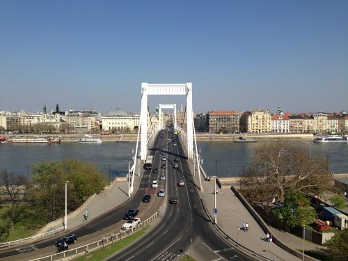 Elizabetinio Tilto,  Tiltas,  Budapest,  Peizažas,  Vengrija,  Miestas