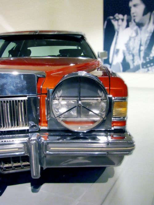 Elvis, Cadillac, Fleetwood, 1976, Chromas, Priekiniai Žibintai, Radiatorius, Grotelės, Vintage, Automobilio Kolekcija, Automobilio Muziejus, Auto Šou