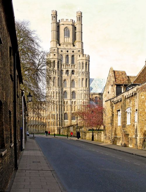 Ely, Katedra, Cambs, Anglija, Architektūra, Viduramžių, Gatvė