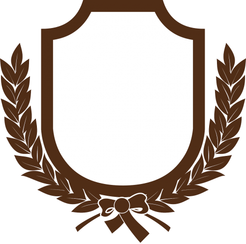 Emblema, Laurynas, Lapai, Skydas, Pažymėjimas, Nemokama Vektorinė Grafika