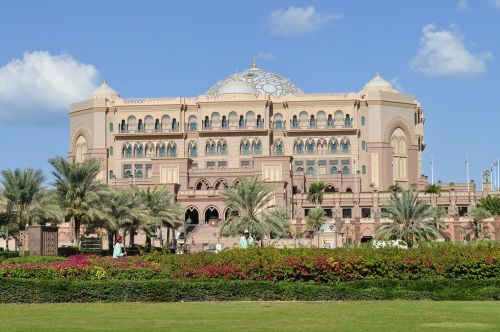 Emiratų Rūmų Viešbutis, Abu Dabis, Prabanga, Uae, Architektūra, Orientyras, Kelionė, Pastatas, Turizmas, Eksterjeras