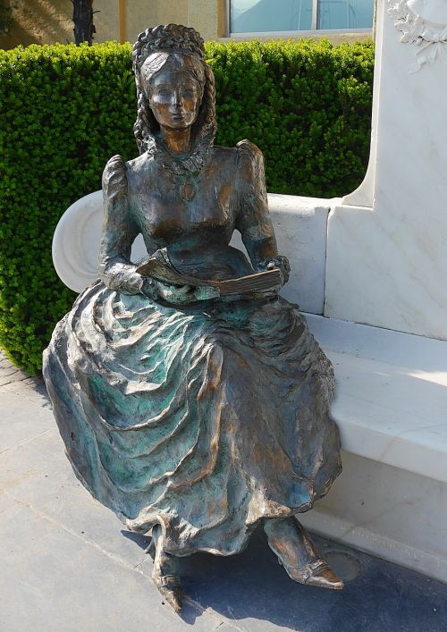 Empress Sissi, Trauttmansdorff Pilis, Meranas, Italy, Bronzos Statula