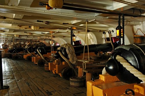 England 2014,  Portsmouth,  Istorinis Laivų Remonto,  Hms Pergalė,  Ant Apatinės Gun Denio