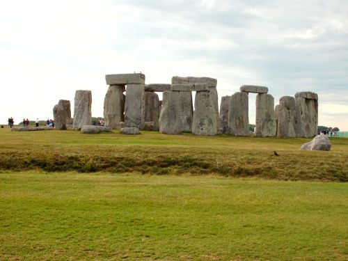 Anglija, Stonehenge, Megalitinė Vieta, Senoviniai Akmenys, Didelė Nuotrauka