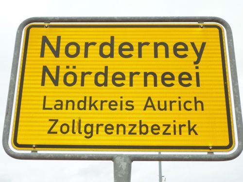 Įėjimas, Norderney, Kelio Ženklas