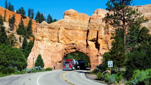 Įėjimas Į Bryce Kanjoną, Usa, Nacionalinis Parkas, Sunkvežimis