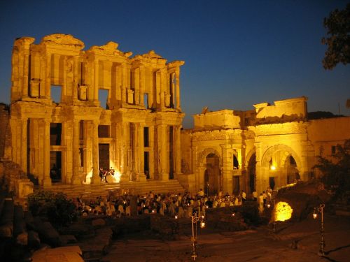 Efesas, Biblioteka, Turkija, Sugadinti, Senovės, Architektūra, Pastatas, Orientyras, Kelionė
