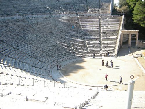 Epidauras, Amfiteatras, Teatras, Graikija, Graikų Kalba, Senovės, Architektūra, Orientyras, Žinomas, Istorija, Пелопоннес