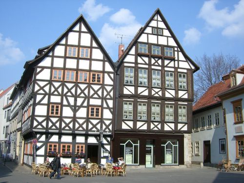 Erfurtas, Fachwerkhäuser, Pastatas, Centro, Istoriškai