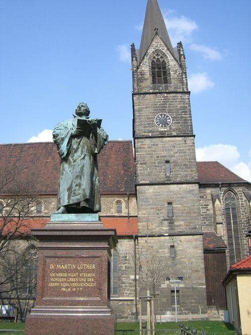 Erfurtas, Martinas Liuteris, Paminklas, Bažnyčia, Skulptūra