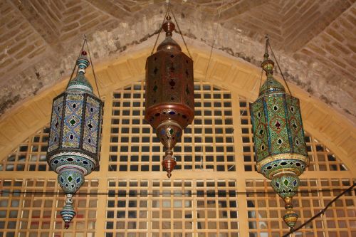 Esfahanas, Mečetė, Iranas, Lempa