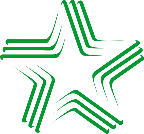 Esperanto, Logotipas, Žvaigždė, Kalbos, Tarptautinis, Nemokama Vektorinė Grafika
