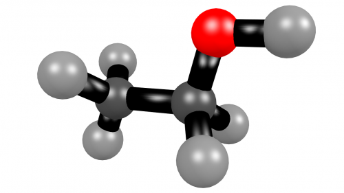 Etanolis, Alkoholis, Molekulė, 3D, Struktūrinė Formulė, C2H6O