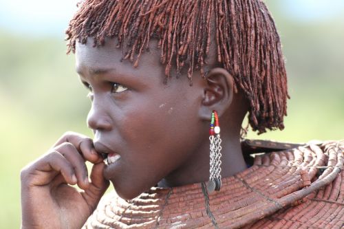 Etninis, Veidas, Moteris, Afrika