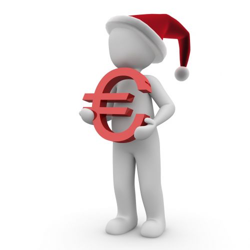 Euras, Pinigai, Kalėdos, Dovanos, Dolerio Kupiūra, Valiuta, Finansai