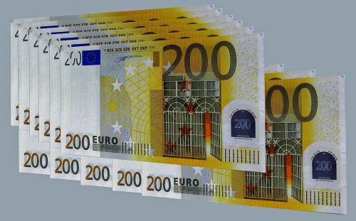 Euras, Euro Sąskaitos, Europa, Euro Banknotai, Pinigai, Atrodo, Valiuta