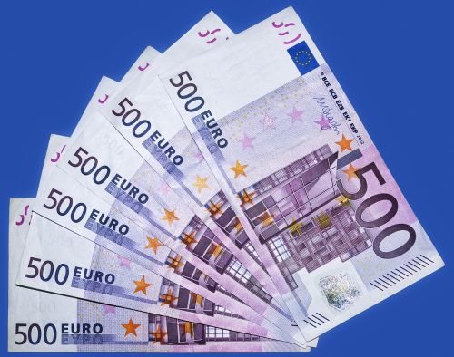 Euras, Banknotai, 500 Eurų, Valiuta, Popieriniai Pinigai, Pinigai, Eurų Banknotas, Pinigai, Žaisti Tešlą, Paskola, Fono Paveikslėlis, Banknotas, Sąskaitą, Finansai, 500, Mokėjimas, Sumokėti