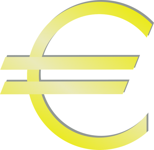 Euras, Valiuta, Pinigai, Europa, Simbolis, Nemokama Vektorinė Grafika
