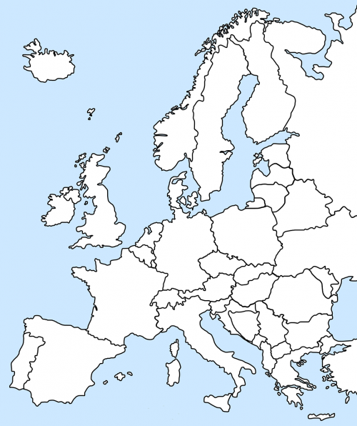 Europa, Žemėlapis, Geografija