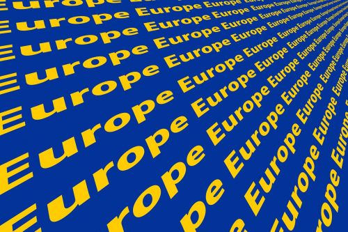 Europa, Žemynas, Sąjunga, Politika, Europietis, Eu, Šrifto, Daug, Raidės, Mėlynas, Geltona